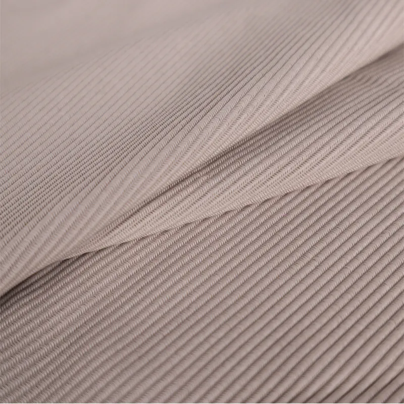 280GSM Polyester Spandex 4-Way Stretch 1x1 Ribbed Tricot Fabric For Activewear
