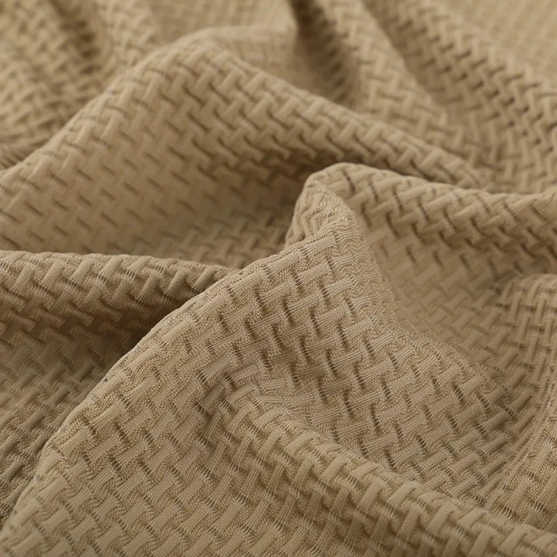 Nylon Spandex 4-Way Stretch 3D Textured Tricot Fabric For Athleisure