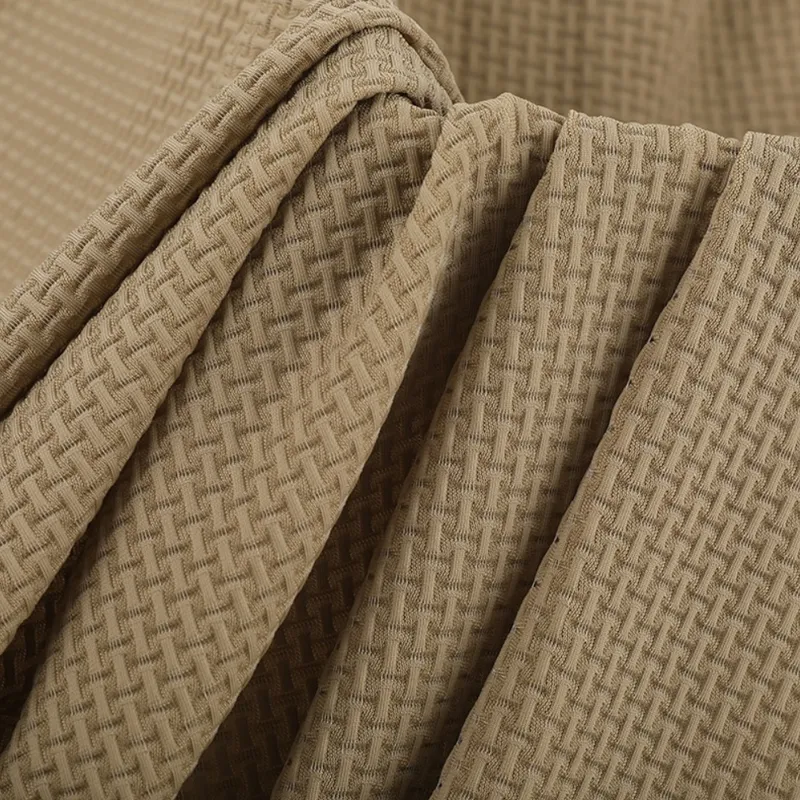 Nylon Spandex 4-Way Stretch 3D Textured Tricot Fabric For Athleisure