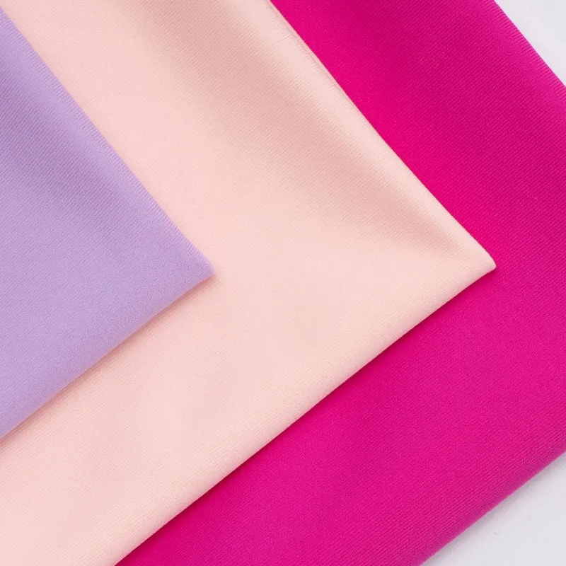 Heavyweight UPF 50+ Chlorine Resistant Nylon Spandex 4-Way Stretch Tricot Fabric For Swimsuit And Yoga Leggings