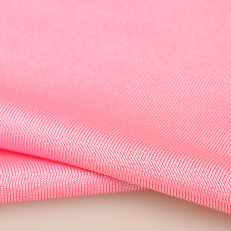 4-Way Stretch Shiny Polyester Spandex Tricot Fabric For Swimwear And Bikinis