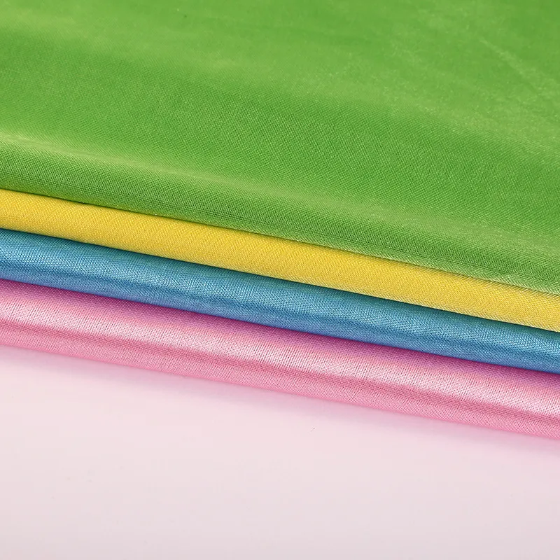 High Elasticity 80% Nylon 20% Spandex Shiny Milliskin Tricot Swimwear Fabric