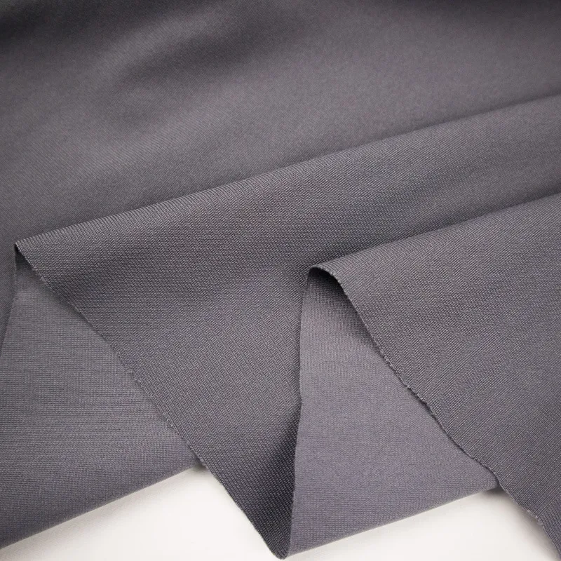 Dull 54% Polyester 46% PBT Durable Elastic Knit Tricot Fabric For Athletic Wear