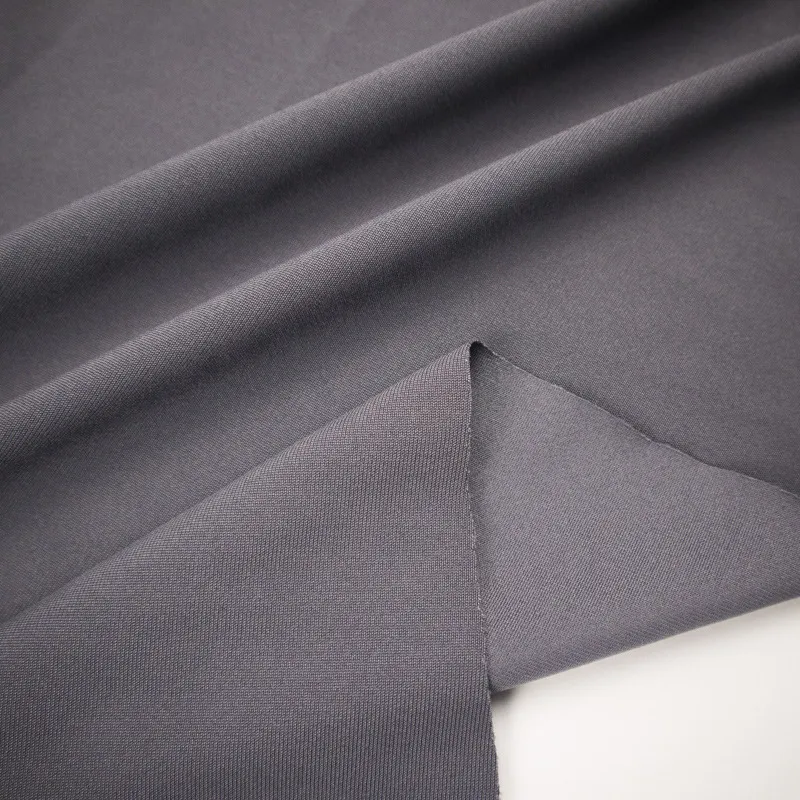Dull 54% Polyester 46% PBT Durable Elastic Knit Tricot Fabric For Athletic Wear