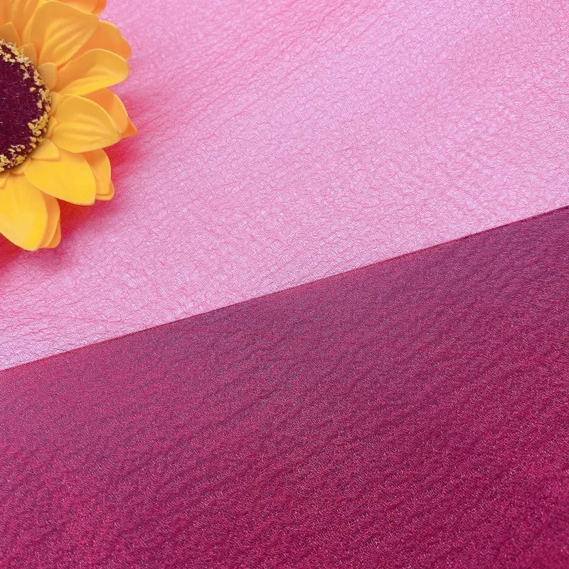 Lightweight 100% Polyester Seersucker Bubble Crepe Organza Fabric For Woven Dress and Bridal Wear