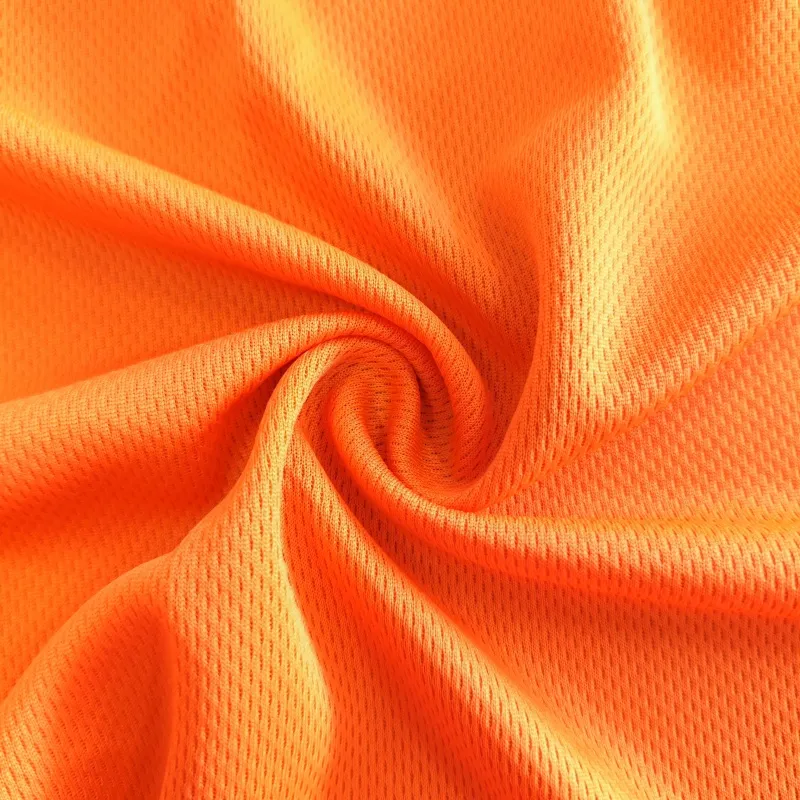 Moisture Wicking 100% Polyester Birdeye Knit Mesh Interlock Fabric Sublimation Printing For Activewear