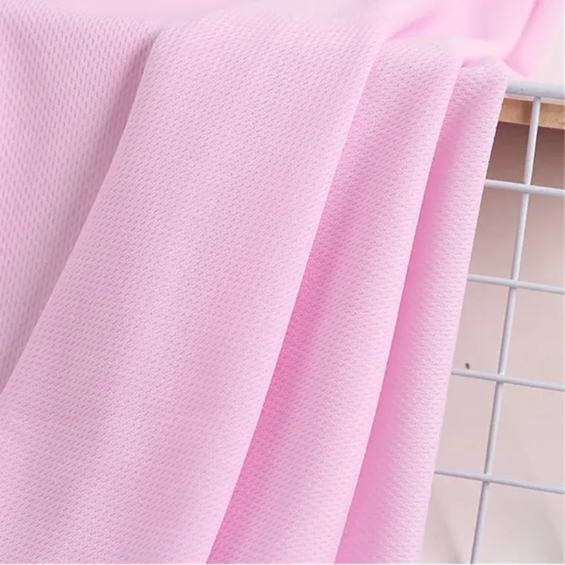 100% Recycled Polyester Breathable Birdeye Mesh Knit Fabric For Sports Jerseys