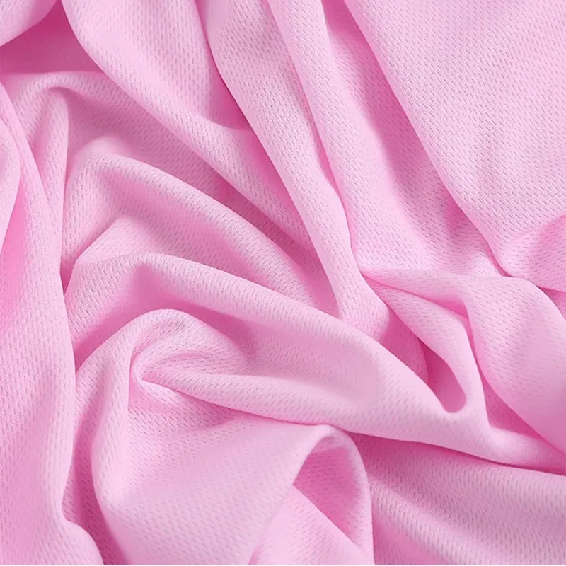 100% Recycled Polyester Breathable Birdeye Mesh Knit Fabric For Sports Jerseys