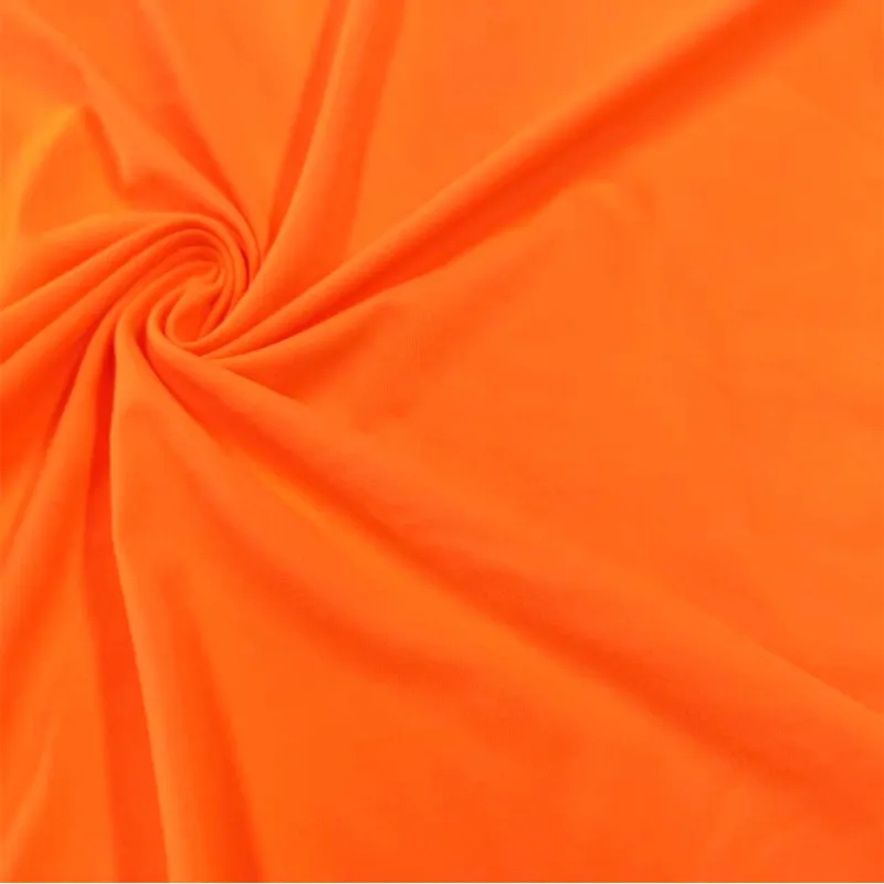Wholesale 200GSM Dull Matte Cotton-like Polyester Spandex Blend 4-Way Stretch Jersey Fabric For Soft Touch Athletic T-shirt