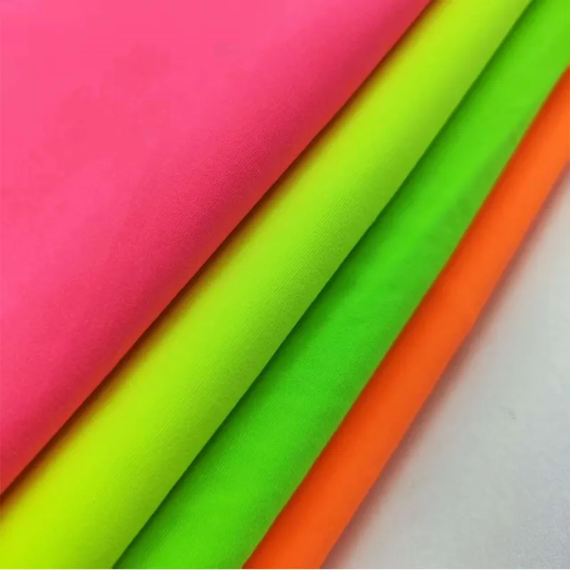 Wholesale 200GSM Dull Matte Cotton-like Polyester Spandex Blend 4-Way Stretch Jersey Fabric For Soft Touch Athletic T-shirt