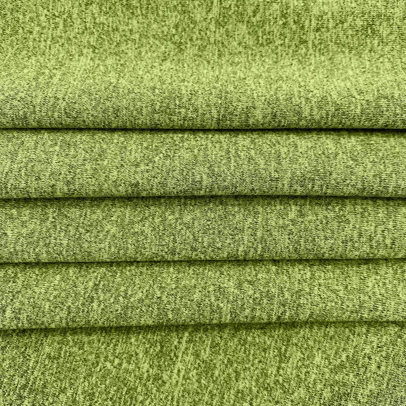 180GSM Elastane Moisture Wicking Polyester Two-Tone Cationic 4-Way Stretch Single Jersey Fabric For Sports T-Shirts