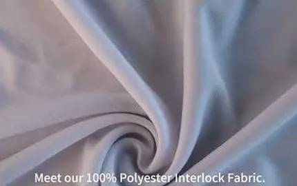 100% Polyester Heavyweight Double Interlock Knit Fabric Sublimation Printing