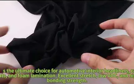 75D 100% Polyester Single Jersey Knit Fabric 60GSM Lightweight Automotive Interior Base Fabric For Car Seat