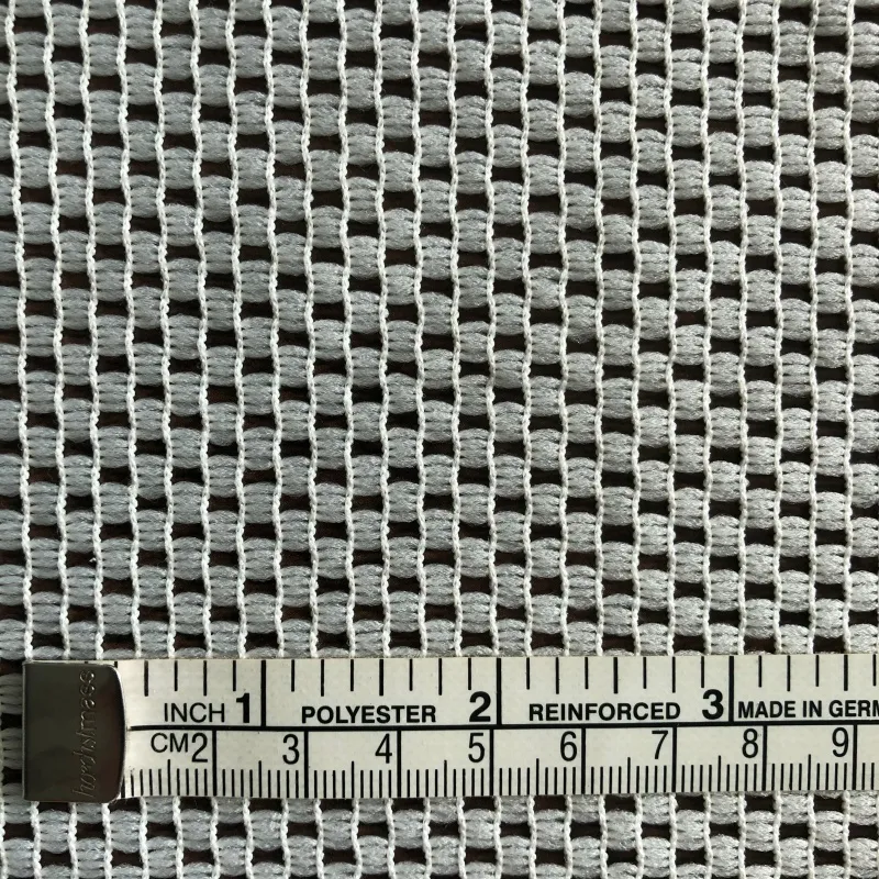 100% Polyester Foam-Coating Mesh Industrial Textile Substrate Fabric For Rug Underlay Substrate
