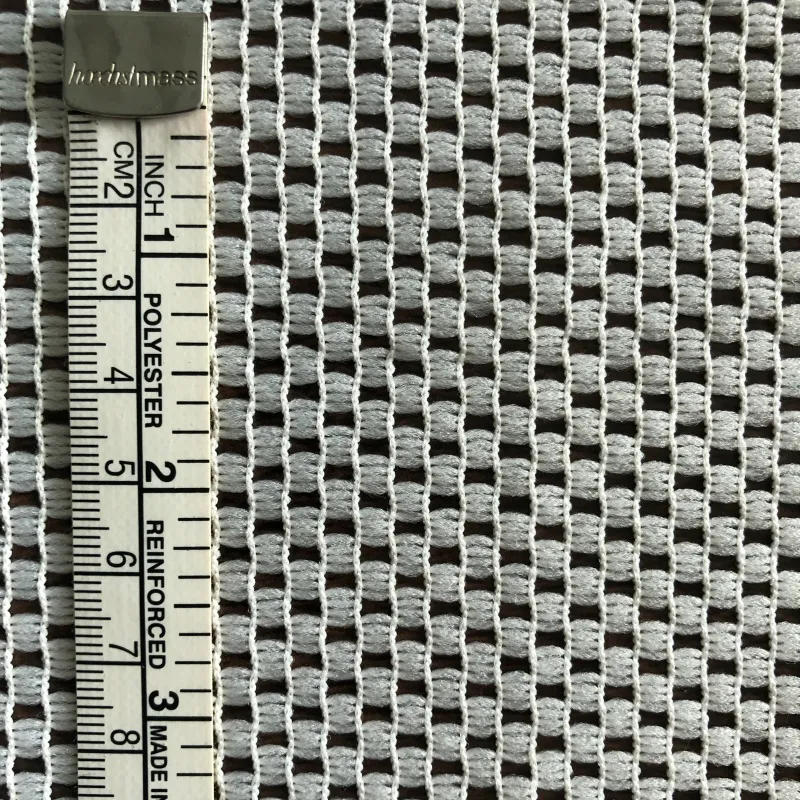 100% Polyester Foam-Coating Mesh Industrial Textile Substrate Fabric For Rug Underlay Substrate