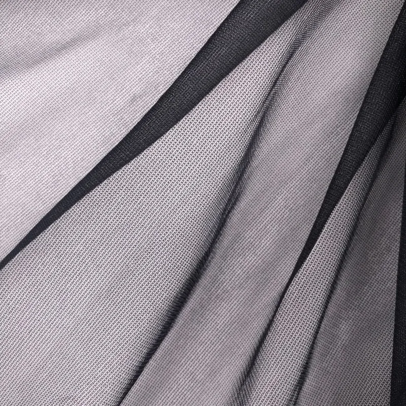 Lightweight 20D 100% Nylon Soft Warp Knitted Tricot Tulle Sheer Mesh Netting Fabric for Bridal Veils, Evening Gowns