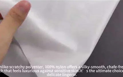 High Density Nylon Tricot Fabric for Bra Hook Tape