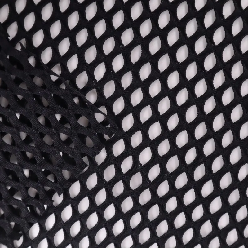 Polyester Spandex Cabaret 4-Way Stretch Big Hole Mesh Netting Mesh Jacquard Fabric