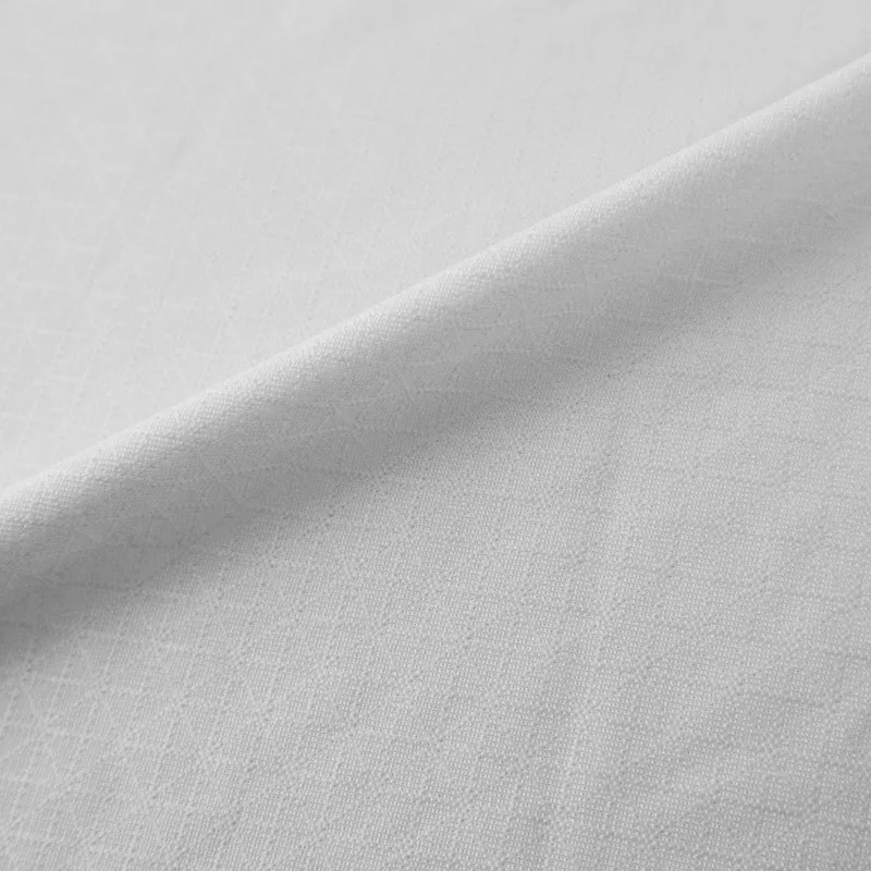 Moisture Wicking 100% Polyester Mini Grid Pattern Weft Knit Jacquard Fabric