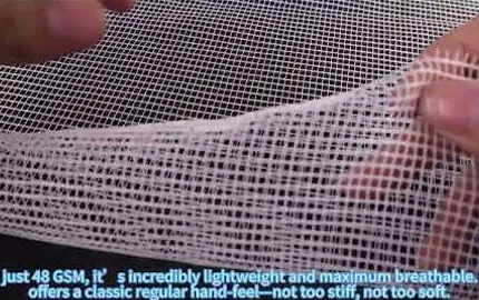Lightweight Polyester Square Anti-Cracking Wall Crack Repair Mesh Fabric For Wall Repair