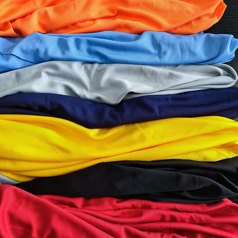 Moisture Wicking 100% Polyester Birdeye Knit Mesh Interlock Fabric Sublimation Printing For Activewear