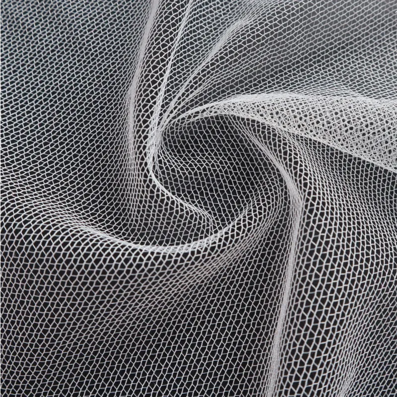 40GSM Polyester Jacquard Staircase Polyester Mesh Netting Fabric FOR Home Decor And skirts