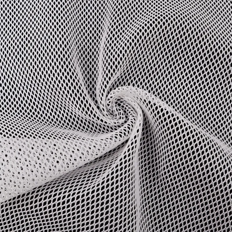 100% Polyester Four-Corner Fish Net Mesh Fabric for Laundry Bags