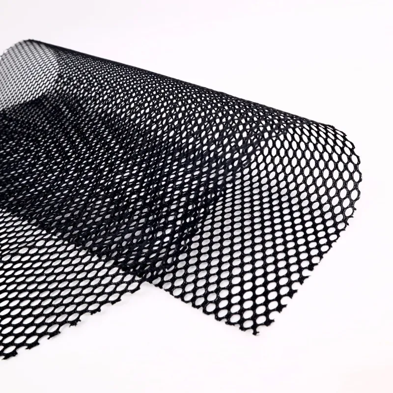100% Polyester 92GSM Semi-Stiff Round Mesh Fabric for laundry bags