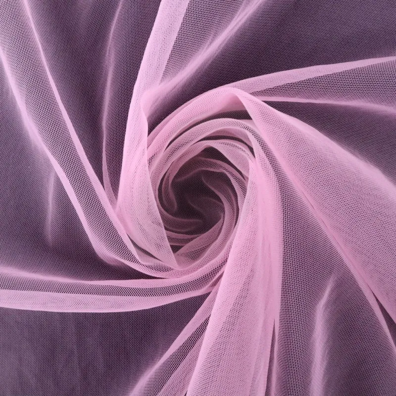 20D Nylon Micro Tulle Fabric High Density American Mesh for Bridal & Couture