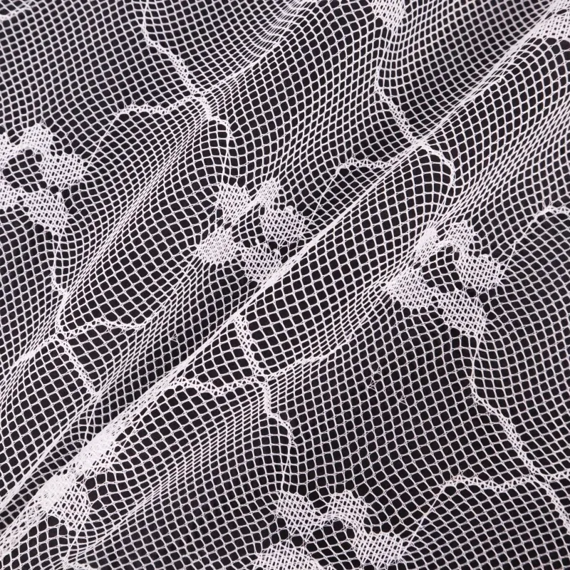 Wholesale 100% Polyester Jacquard Mosquito Net Fabric With Plum Blossom Patterns for Bedding & Home Textile